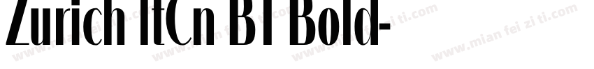 Zurich ltCn BT Bold字体转换